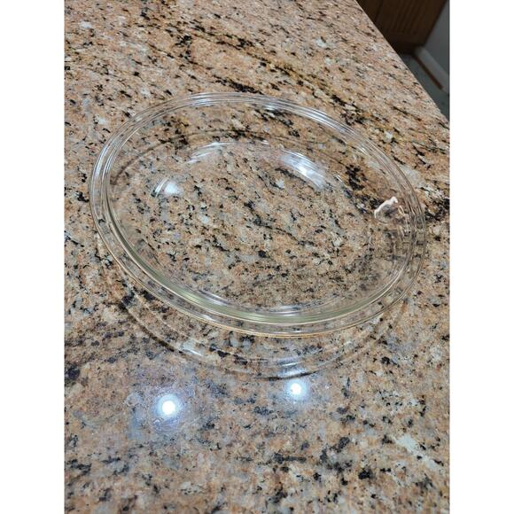 Vintage 209 Pyrex 9.5" Pie Dish Plate Pan Clear Glass Made USA - Picture 7 of 12